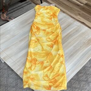 Sunny Strapless Floral Dress